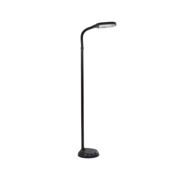 Hastings Home Natural Daylight Floor Lamp, Tall Gooseneck Reading, 27W Full Spectrum Bulb, Black 161516MMM - main